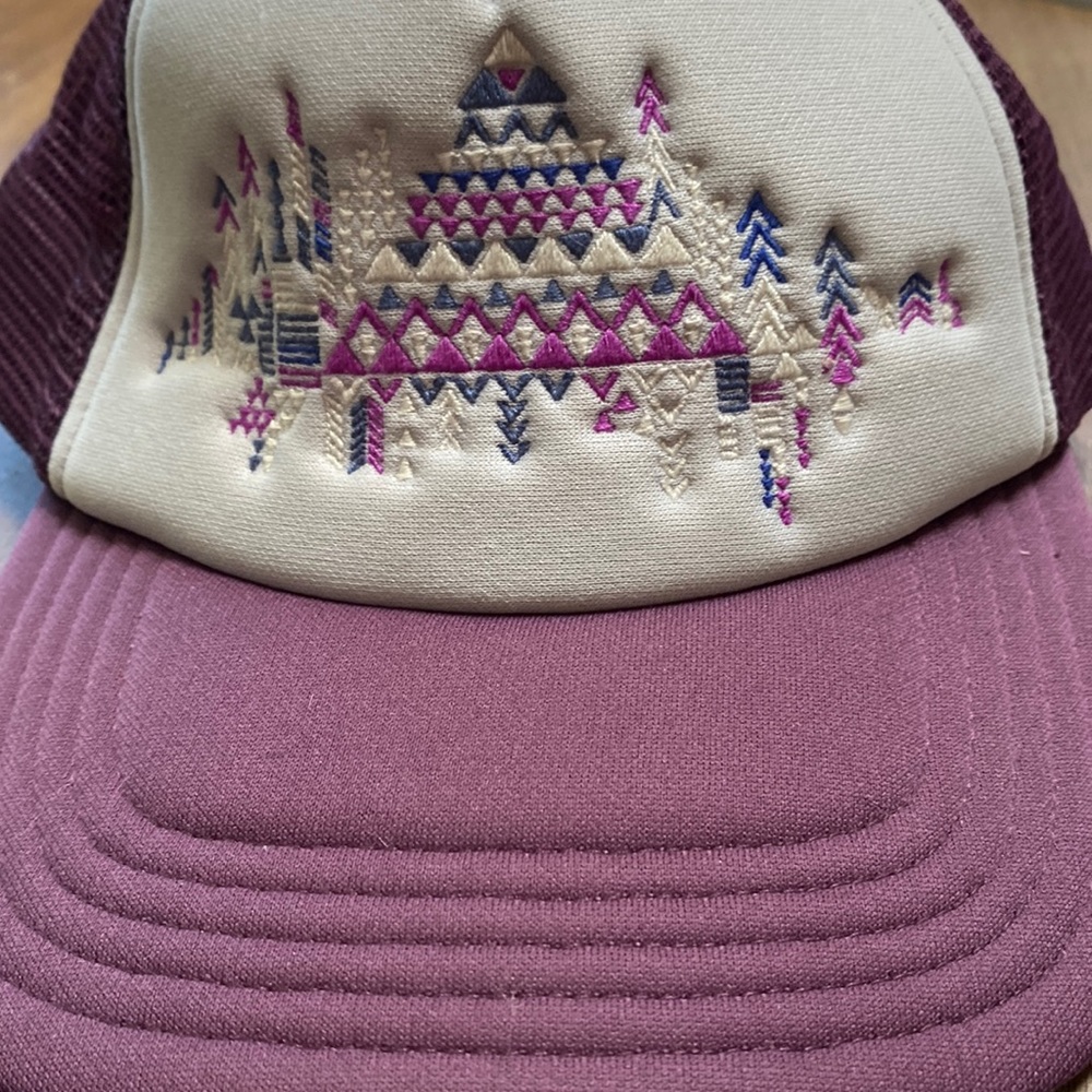 Womens The North Face Purple Trucker Hat
